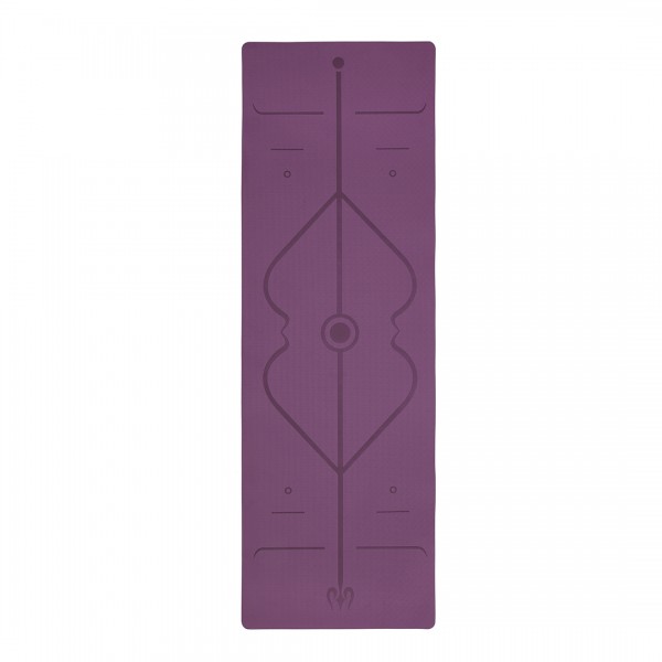 Kono TPE Non-slip Classic Yoga Mat - Purple And Pink